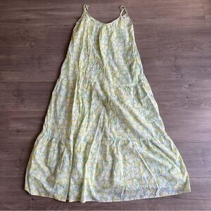 Olivia James The Label - maxi dress - size small - yellow, light blue an…